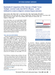 Randomized Comparison of the Outcome of Single Versus Multiple Arterial Grafts trial (ROMA):Women—a trial dedicated to women to improve coronary bypass outcomes